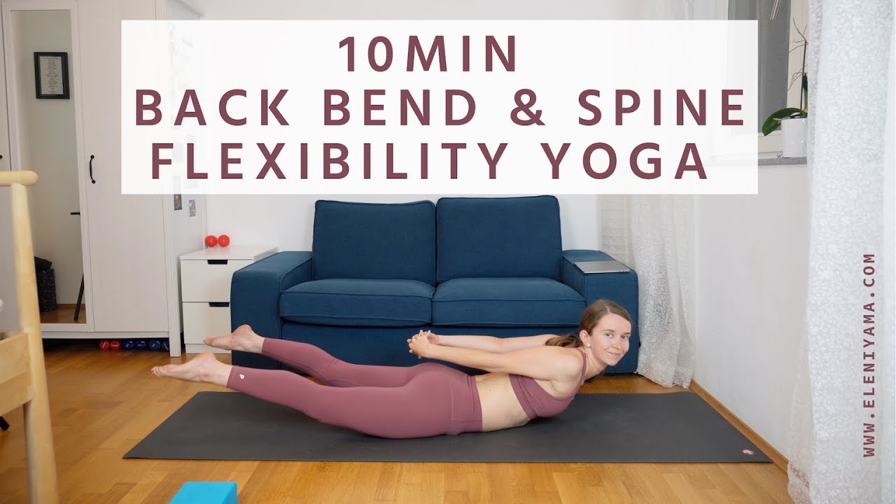 Back Bends Yoga to improve spine flexibility | 10 min - YouTube