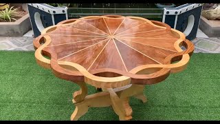 Video Tutorial To Build A Table With Amazing Curves Will Make You Satisfied - Skillful Woodworking.
