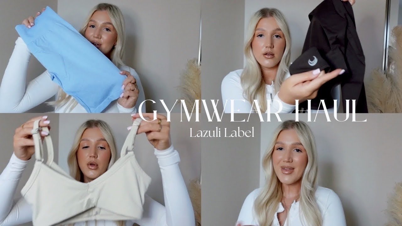 GYM WEAR HAUL | lazuli label 🏋️‍♂️👟🎀 - YouTube