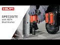 Hilti Webinar Recap | SPEC2SITE with HST4 Stud Anchor