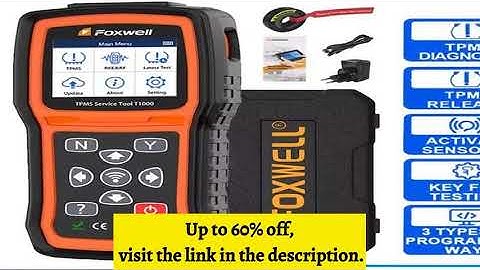 A must-have product! Foxwell T1000 TPMS Relearn Activation Tire Pressure Sensor Programming Reset