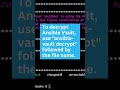 Ansible Vault Decrypt #ansible #vault #encrypt #decrypt