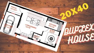 20x40 house Plan| West facing| Duplex house