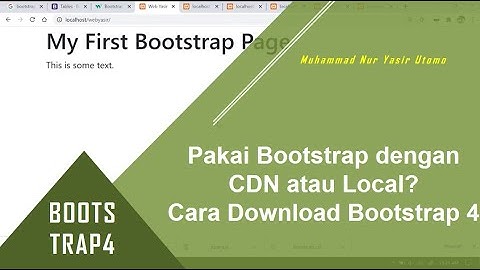 Bootstrap 4: Setup Library dan Dependency Bootstrap 4 untuk Web (2/3)