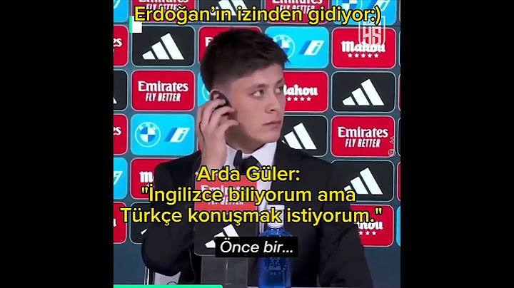 Arda Güler: "İngilizce biliyorum ama Türkçe konuşmak istiyorum." #realmadrid #ardagüler