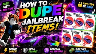 NEW HOW TO DUPE ANYTHING IN ROBLOX JAILBREAK 2027 BEST METHOD!! 