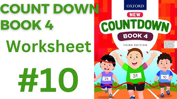 worksheet class 4| Worksheet 10|countdown book 4 Worksheet  10| class 4 worksheet 10@ytacademy198