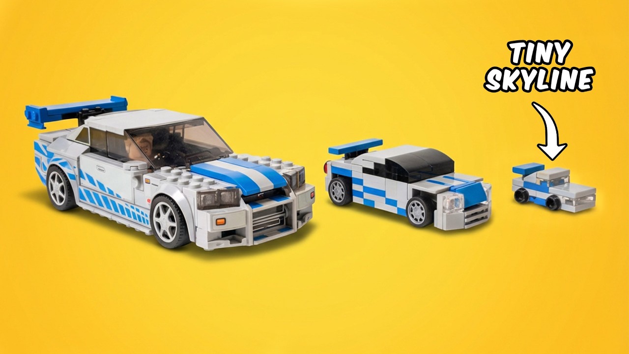 Я уменьшил свои машинки LEGO Speed ​​Champions…