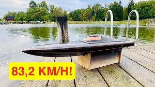 80+ KMH (50+MPH) 3D Printed Mono Hull Rc Boat