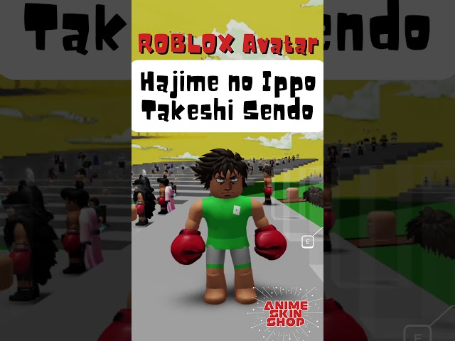 【Takeshi Sendo/Hajime no Ippo】This game is Roblox's "Anime skin shop" #Shorts