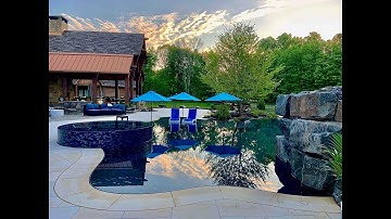 NJ Vanishing edge perimeter overflow pool builder & 3X best design winner