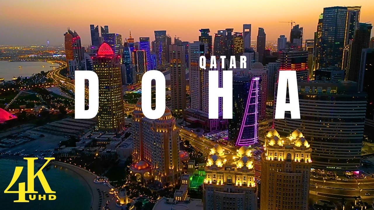 Doha Qatar  4K ULTRA HD 60 FPS  video by DRONE