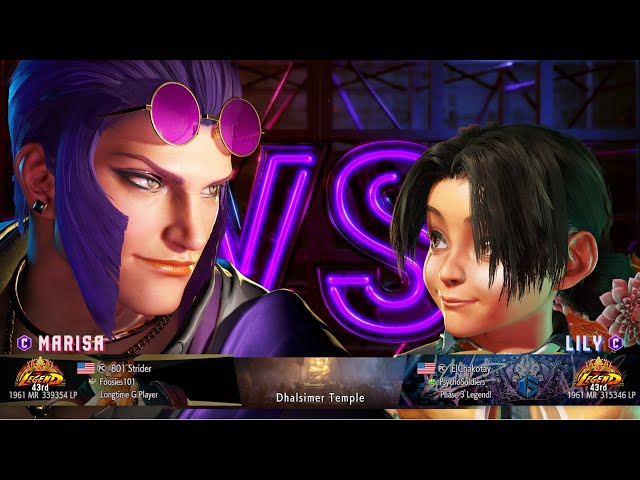 801 Strider (Marisa) vs ElChakotay (Lily) Street Fighter 6 class=