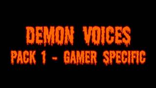 Demon Voice Pack Sound Effects  Gamer Specific  scary voices for fun