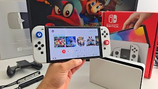 UNBOXING NINTENDO SWITCH OLED EM 2024! MEU PRIMEIRO CONSOLE!