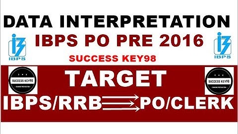 DATA INTERPRETATION for IBPS RRB OFFICER SCALE or IBPS RRB ASSISTANT 2017