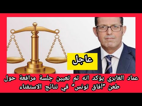 عاجل عماد الغابري يؤكد انه تم تعيين جلسة مرافعة حول طعن آفاق تونس في نتائج الاستفتاء