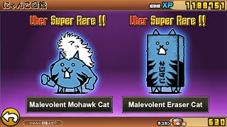The Battle Cats - Malevolent Mohawk Cat & Malevolent Eraser Cat (UNIT)