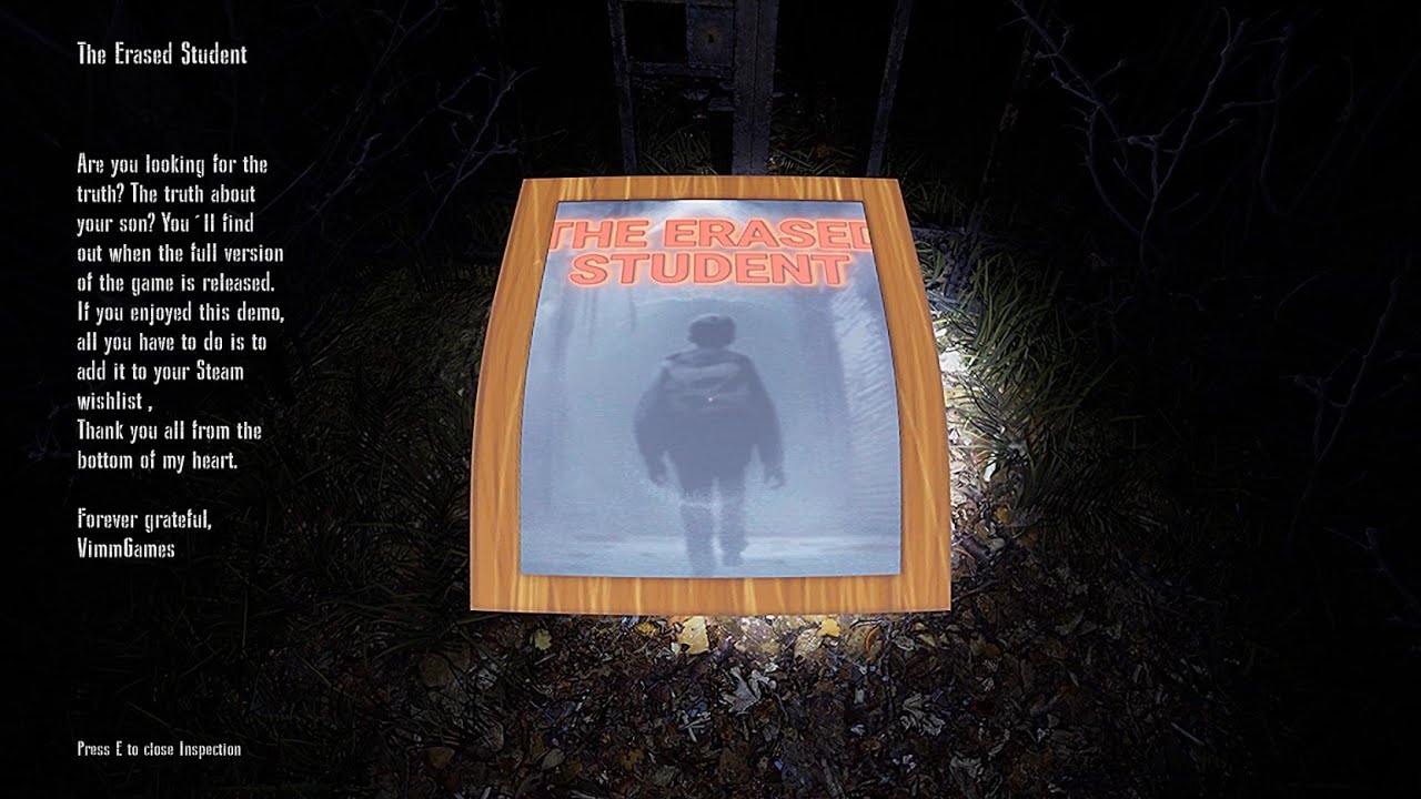 The Erased Student [DEMO] - Grief, Ghosts & Lights | No Commentary Horror Playthrough