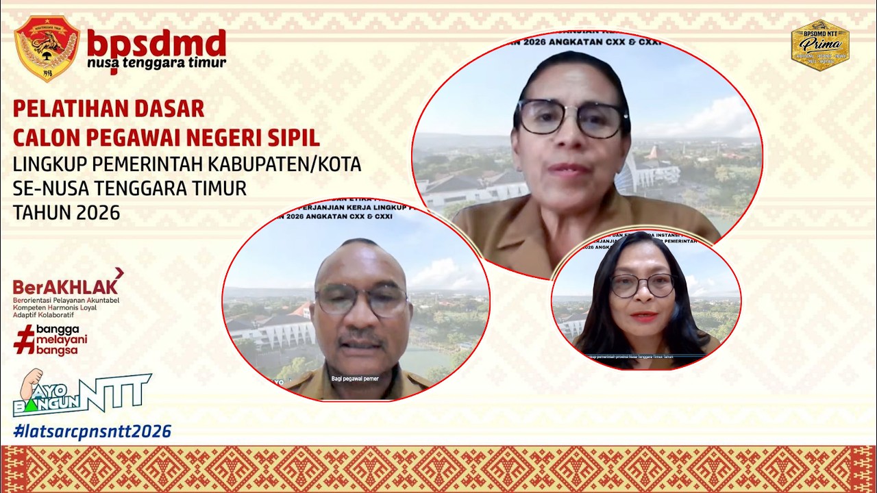 Upacara Pembukaan PPPK Gelombang III Angkatan CXX dan CXXI Lingkup Pemerintah Provinsi NTT