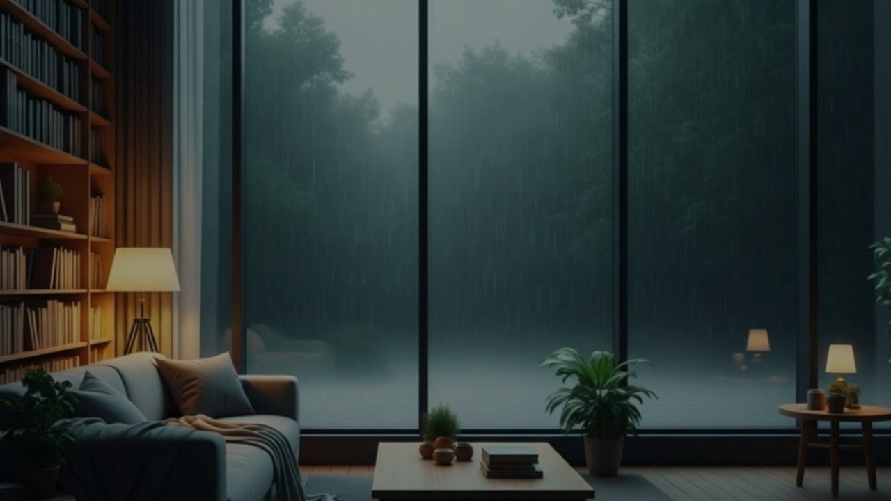 비 내리는 창가 | 깊은 몰입을 위한 4시간#공부집중#집중용#작업용