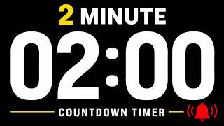 2 Minute Timer ⏱️ Countdown Timer with Alarm.