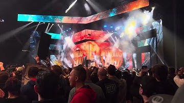 AEW Worlds End opening pyro