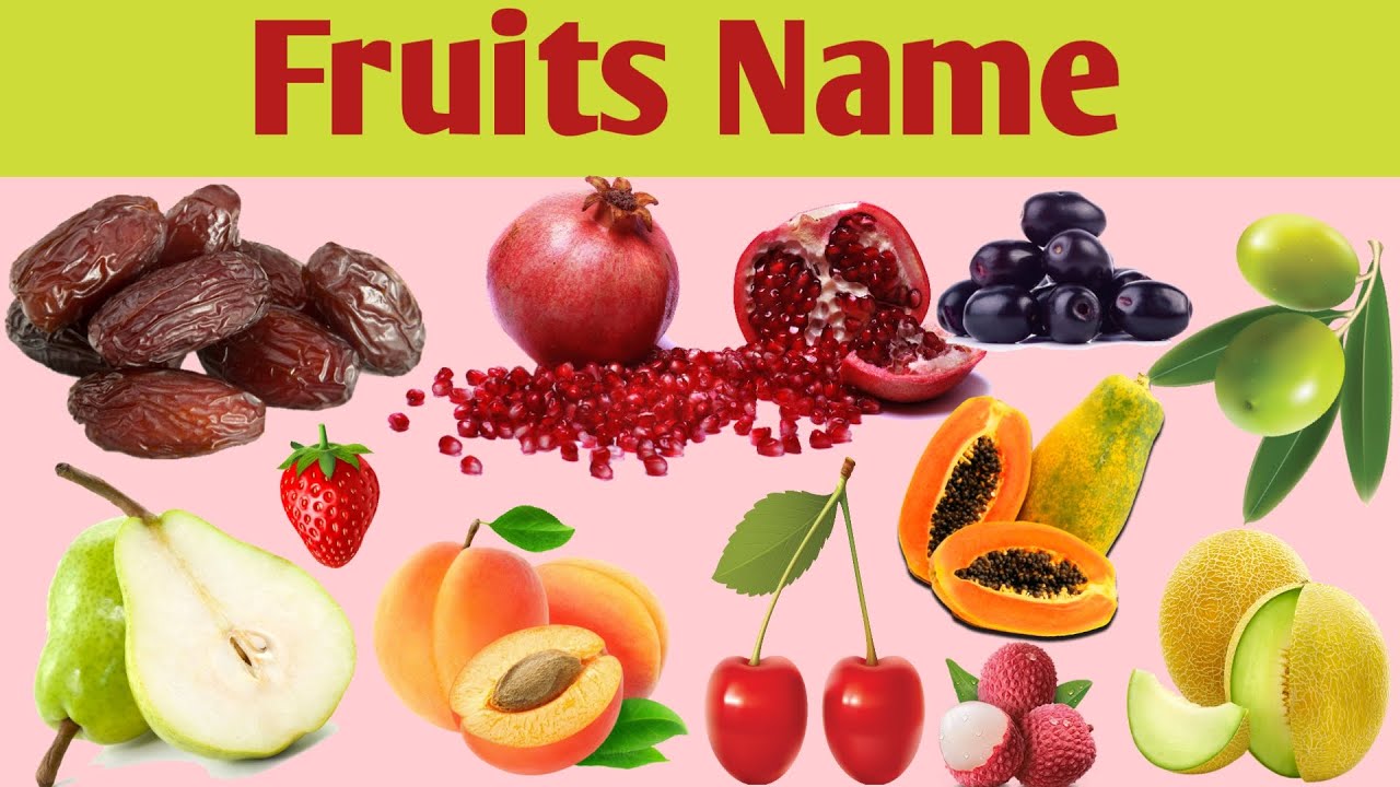 Fruits name with picture in Bengali and English Fruits Vocabulary