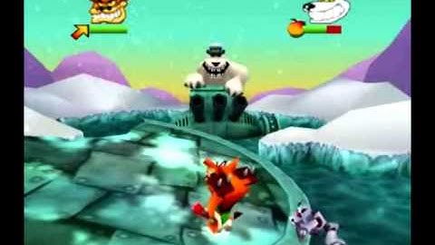 Crash Bash - Warp Room 2: Crystal Cave - 29) Boss: Bearminator