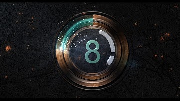 10 to 0 countdown ( v 547 ) 10 sec circle timer with sound News Theme 4k