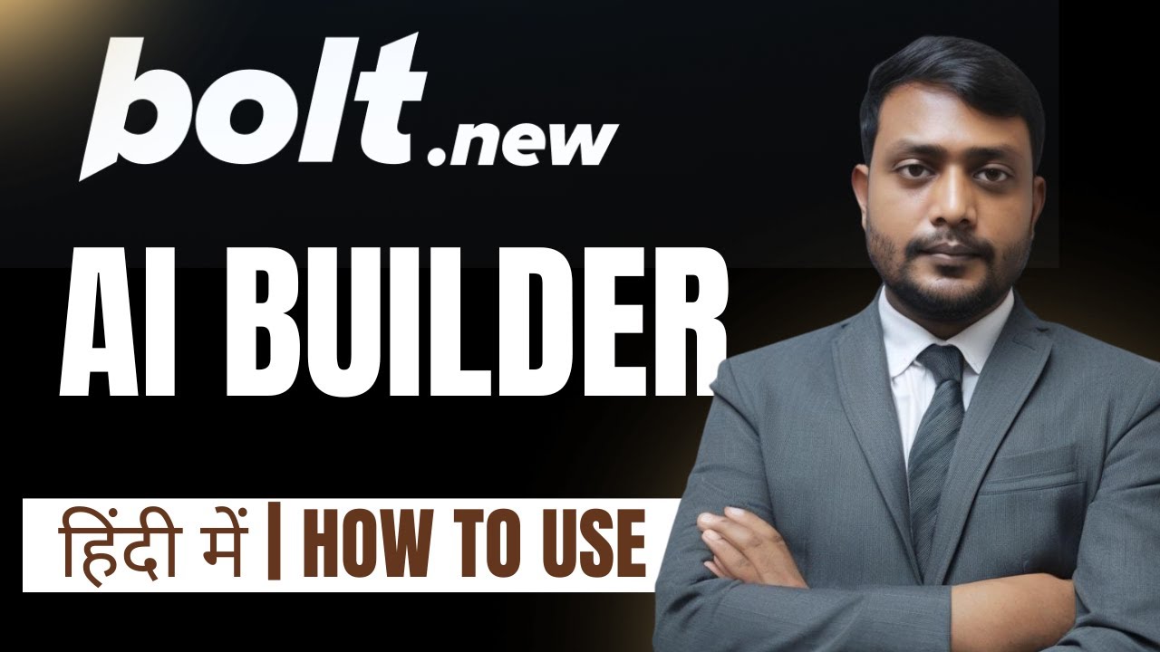 Bolt AI builder Tutorial : AI Websites, apps & prototypes builder | bolt.new Tutorial Hindi review