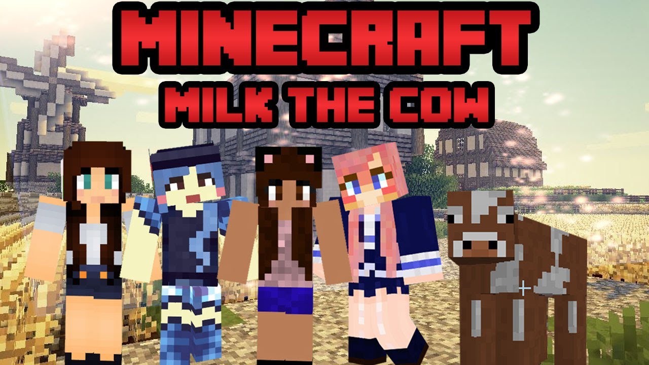MILK THE COW  Minecraft Mini Game  With Friends 