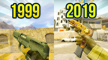 Evolution of the Five-seveN in Counter Strike on Dust Map 1999 - 2019