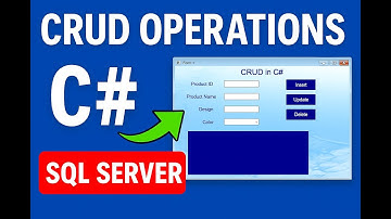 CRUD Operations in C# and SQL  Server