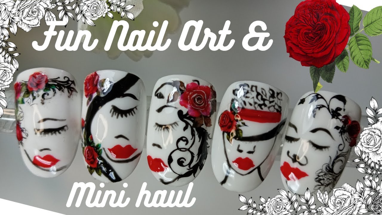 Shein & Other Mini Haul and Fun Nail Art | Faces