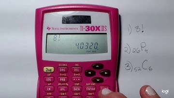 Factorial, Permutation, and Combination on the TI-30
