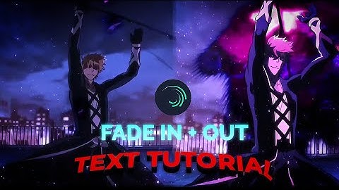 AE like fade in + out text in Alight motion Tutorial | FusingPlum