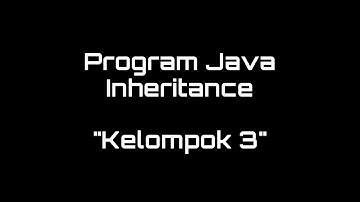 Pemrograman Berorientasi Objek | Inheritance