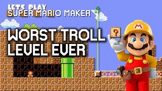 WORST TROLL LEVEL EVER - Super Mario Maker screenshot 5