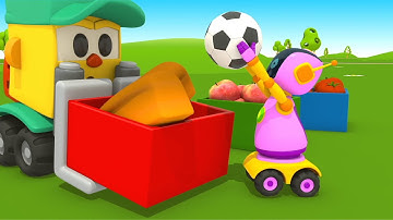 Leo the Truck and Street Vehicles: How to Assemble Cars and Toys. Full Episode Cartoon