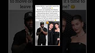 Famous Hailey Bieber FINALLY Breaks Silence on 50 Cent’s Diddy Posts! 😱  "Leave My Husband Alone!” #shorts Profile