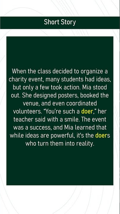 doer # Expand Your English Vocabulary