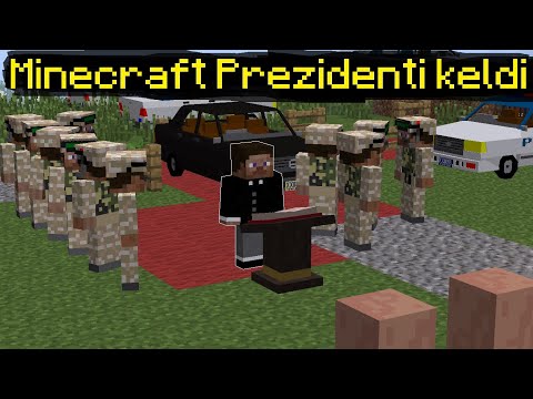 | Minecraftda prezident keldi | Saytim haqida ma’lumot | DanUZB-Minecraft |