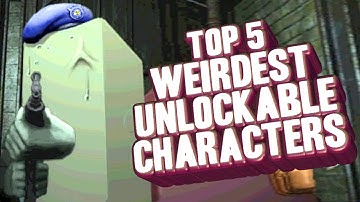 Top 5 - Weirdest unlockable characters in gaming
