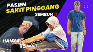 Pasien sakit pinggang sembuh hanya 15 menit |Back Pain Exercise @PijatIndonesia