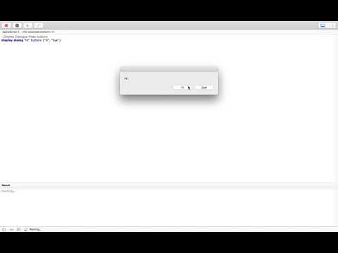 Applescript Display Dialog & Notification