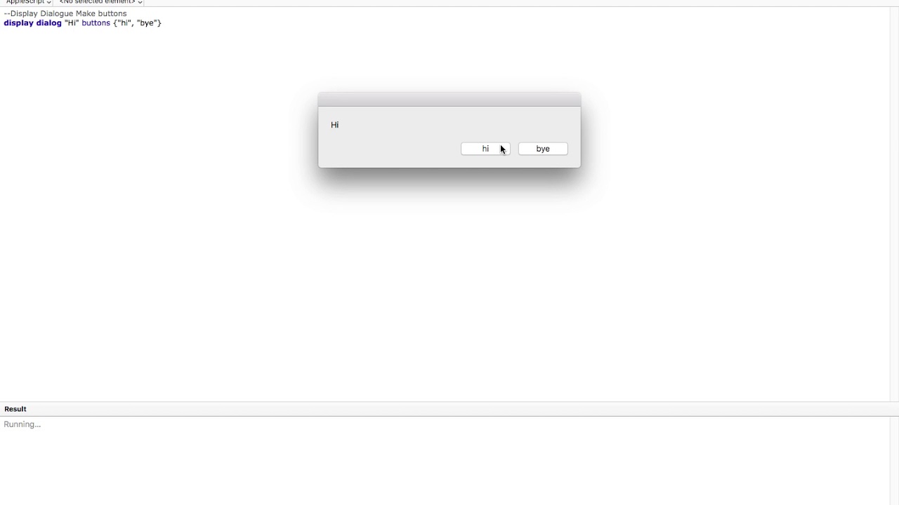 Applescript Display Dialog & Notification - YouTube