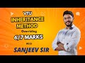 Inheritance Method Overriding VTU 6/7 marks Module 3