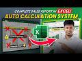 MS Excel Sales Report Bangla | MS Excel Auto Calculation &amp; Smart Formula Tutorial