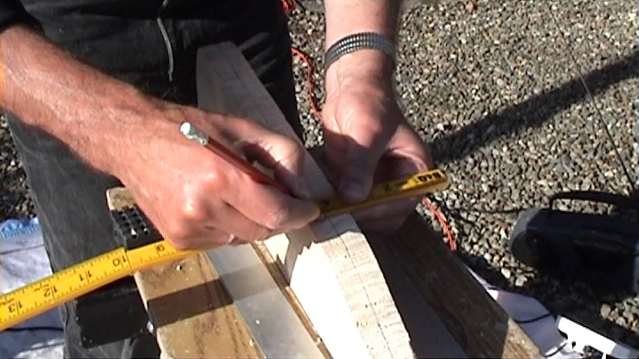 Making a paddle for a canoe - YouTube